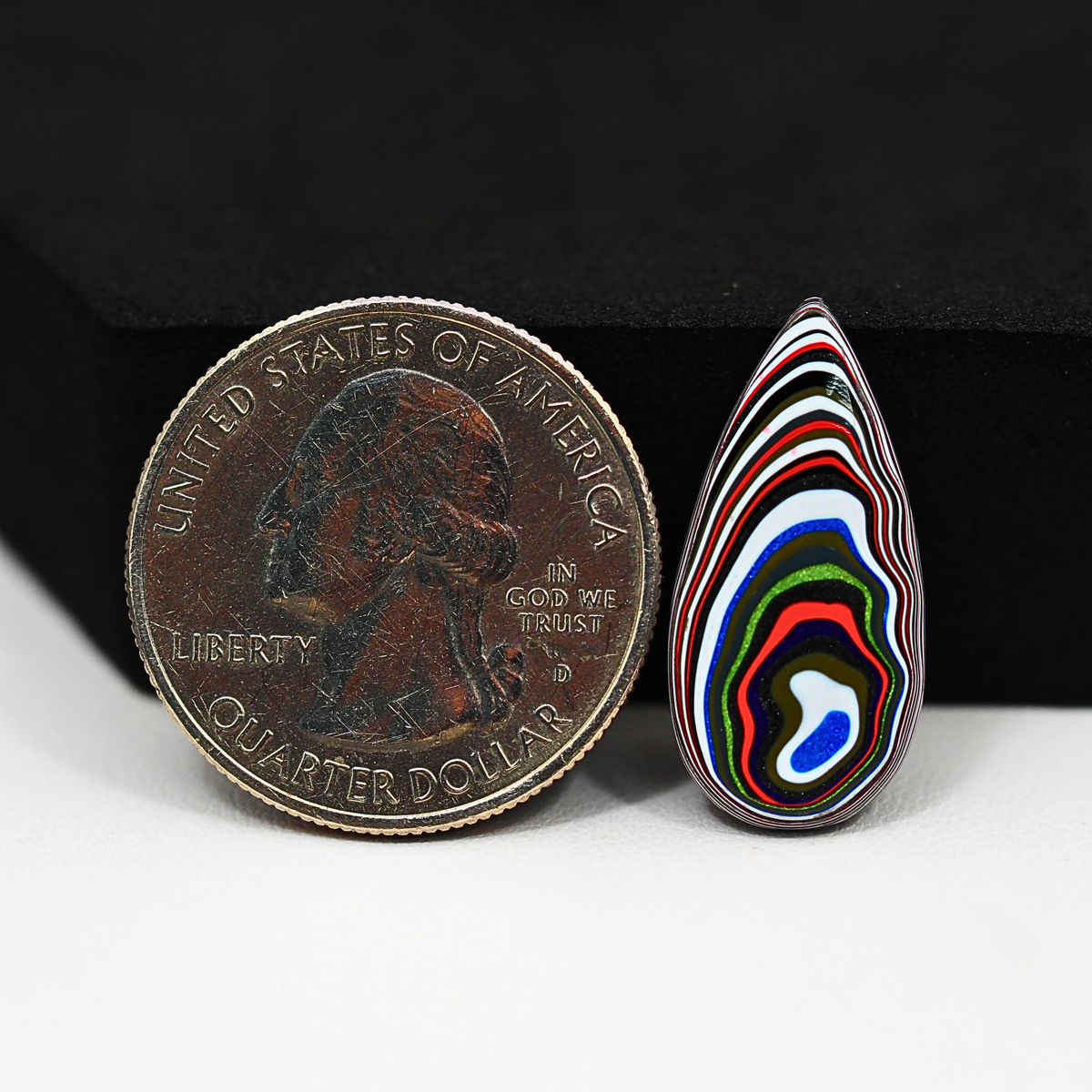 Fordite Agate Cabochon 23x11mm 2.5ct Freeform