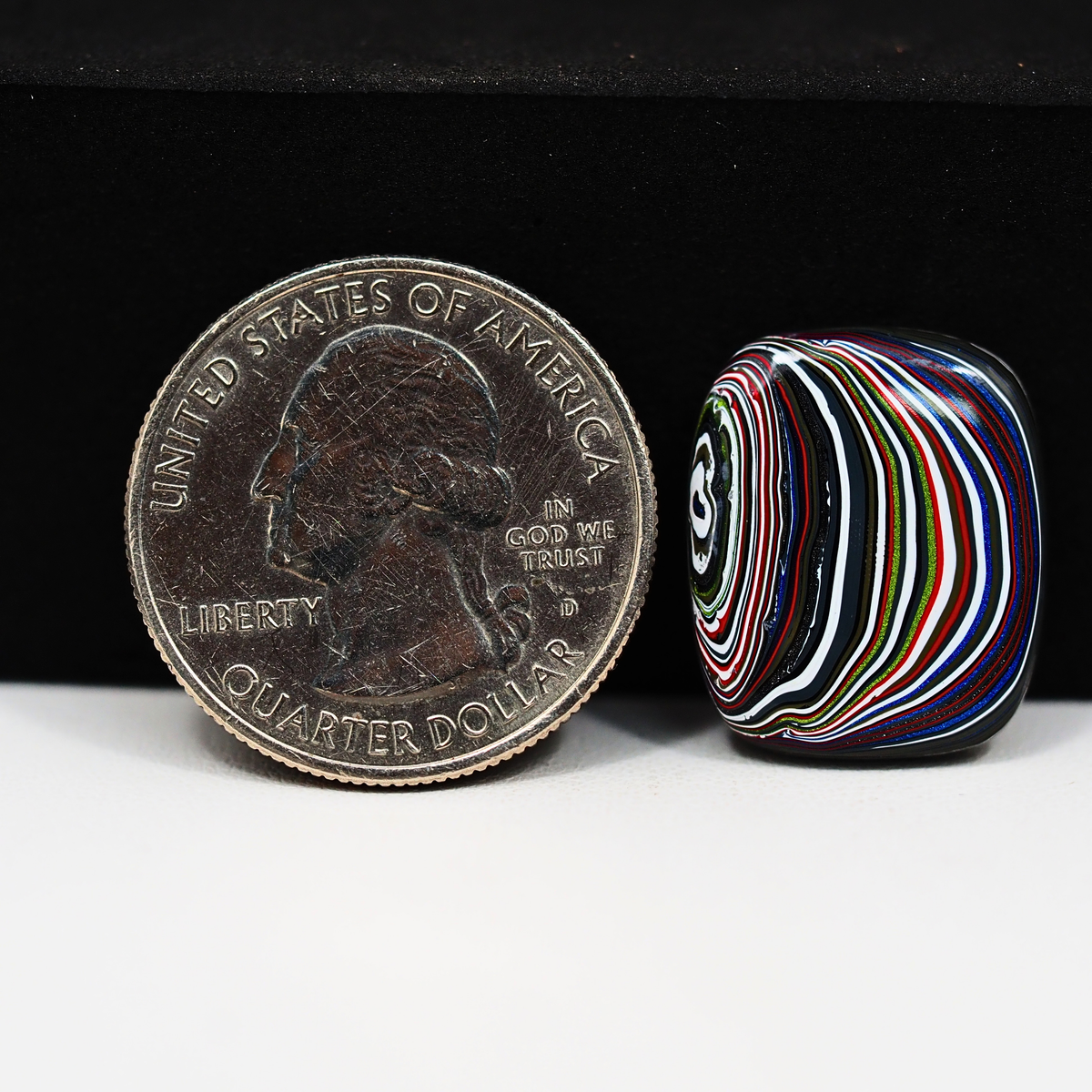 Fordite Agate Cabochon 20x16mm 5ct Cushion