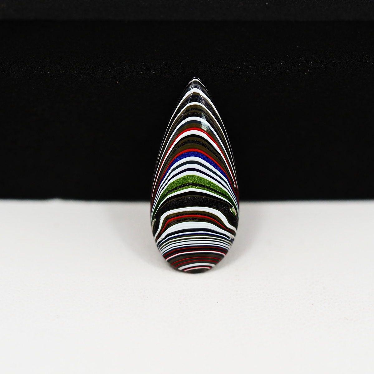 Fordite Agate Cabochon 24x11mm 2ct Pear