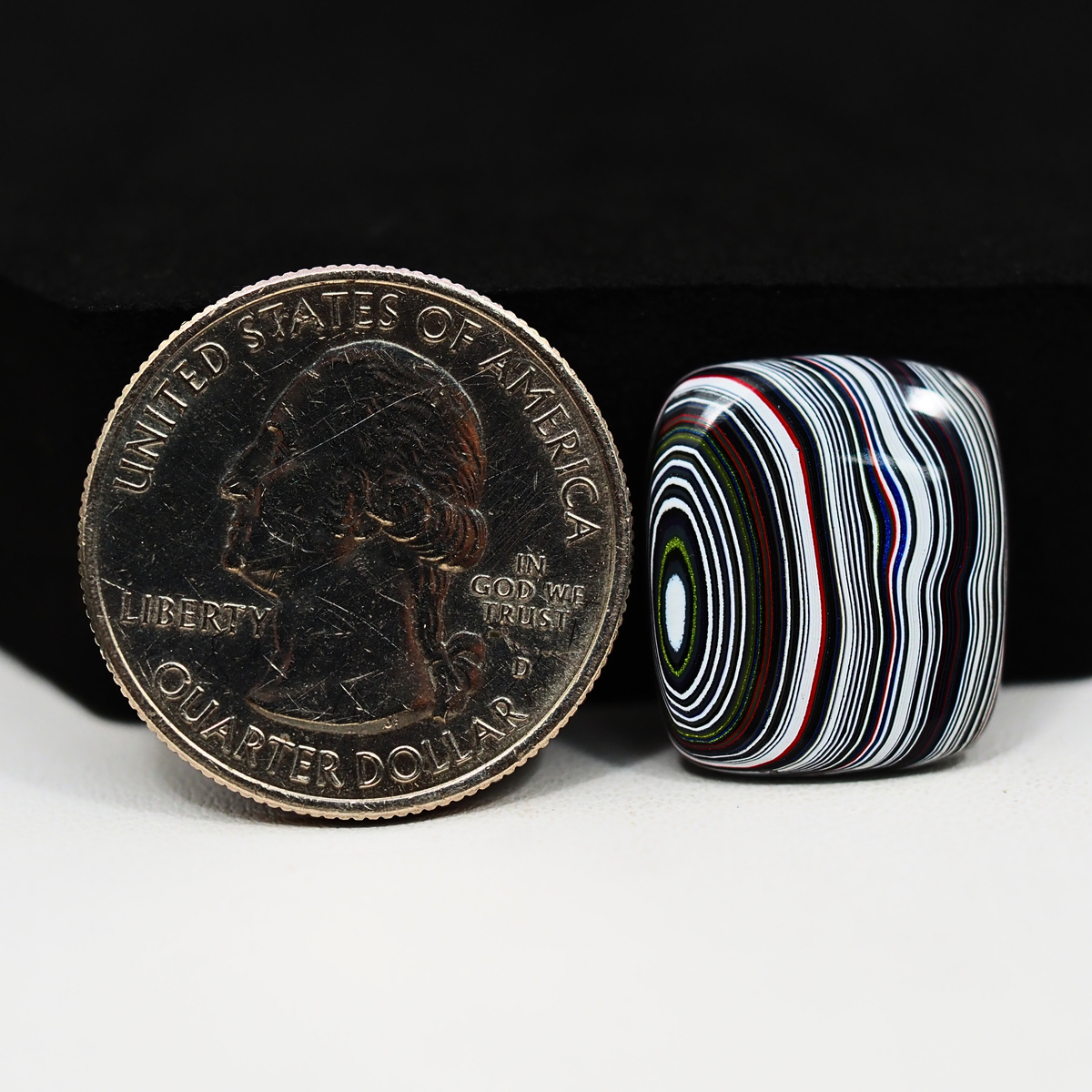 Fordite Agate Cabochon 18x16mm 4.5ct Square