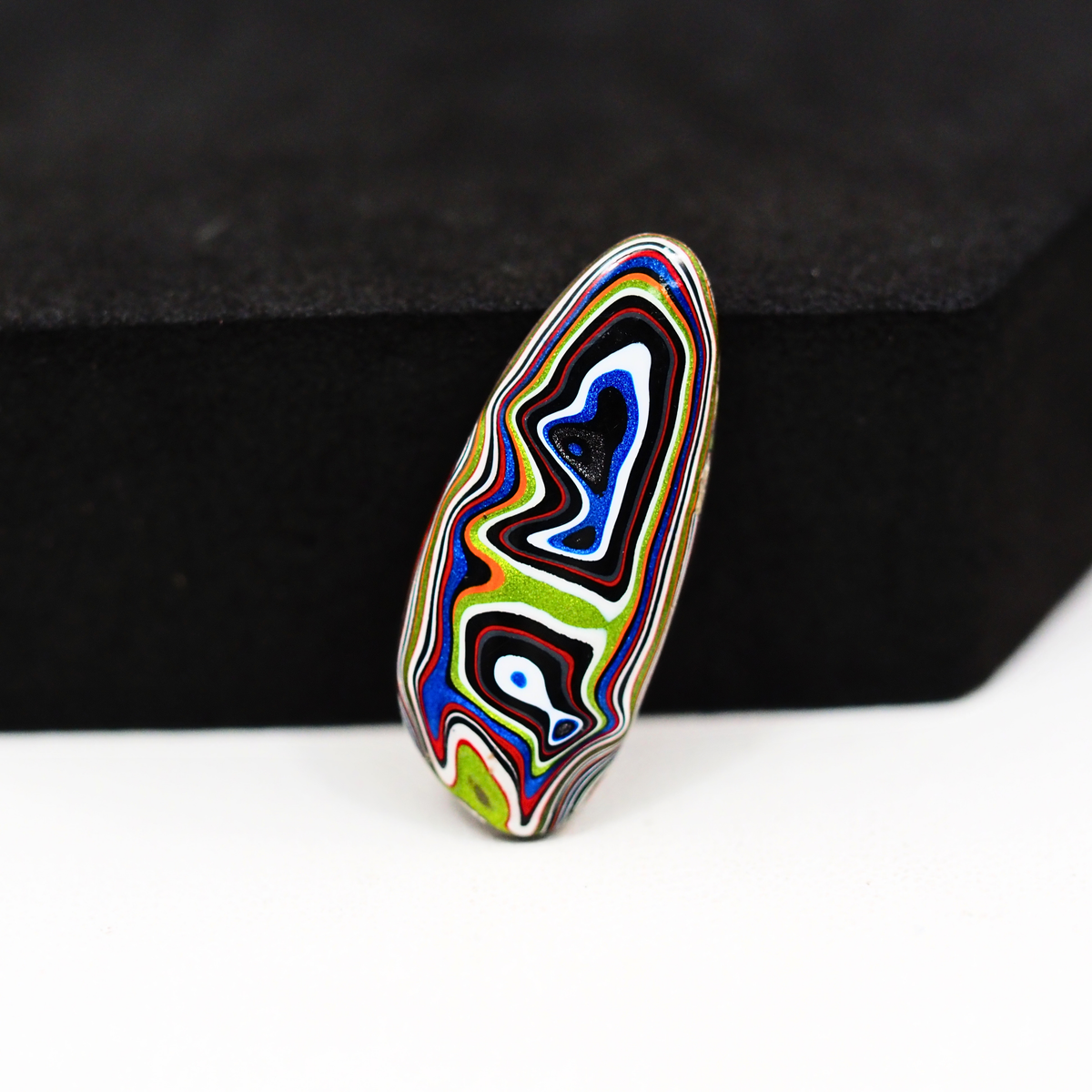 Fordite Agate Cabochon 26x11mm 4ct Freeform