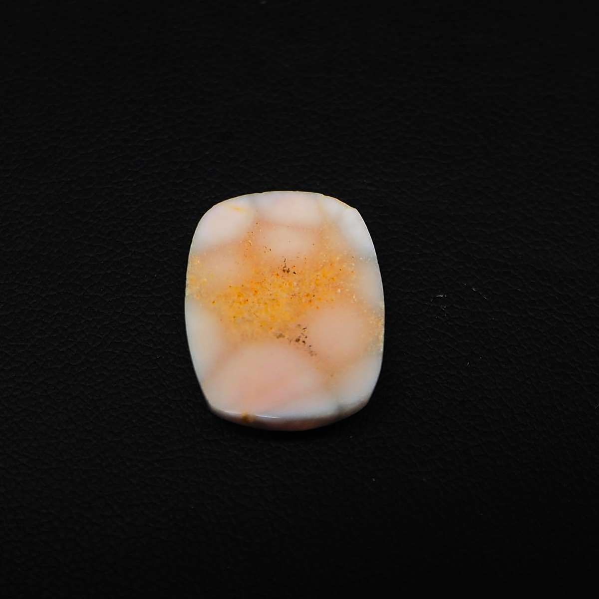 Natural Pink Natrolite (Thomsonite) Cushion Cabochon 19x14x5mm 9.5ct - view 3 - Pedra Gems