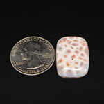 Natural Pink Natrolite (Thomsonite) Cushion Cabochon 24x17x6mm 19ct - view 1 - Pedra Gems
