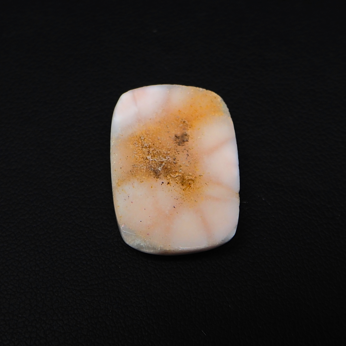 Natural Pink Natrolite (Thomsonite) Cushion Cabochon 24x17x6mm 19ct - view 3 - Pedra Gems