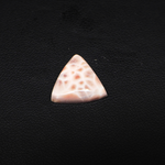 Natural Pink Natrolite (Thomsonite) Trillion Cabochon 14x14x4mm 4.5ct - view 2 - Pedra Gems