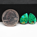 Mohave Buffalo composite pair 16x11x3mm 10ct pear cabochon Kingman - photo 1
