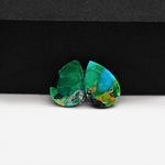 Mohave Buffalo composite pair 16x11x3mm 10ct pear cabochon Kingman - photo 3