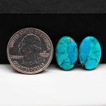 Mohave Buffalo composite pair 18x11x3mm 14ct oval cabochon Kingman - photo 1
