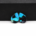 Mohave Buffalo composite pair 15x11x3mm 9ct pear cabochon Kingman - photo 3