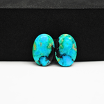 Mohave Buffalo composite pair 17x12x3mm 11ct oval cabochon Kingman - photo 2