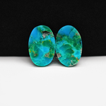Mohave Buffalo composite pair 18x12x3mm 11ct oval cabochon Kingman - photo 3