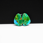 Mohave Buffalo composite pair 15x10x3mm 8ct freeform cabochon Kingman - photo 3