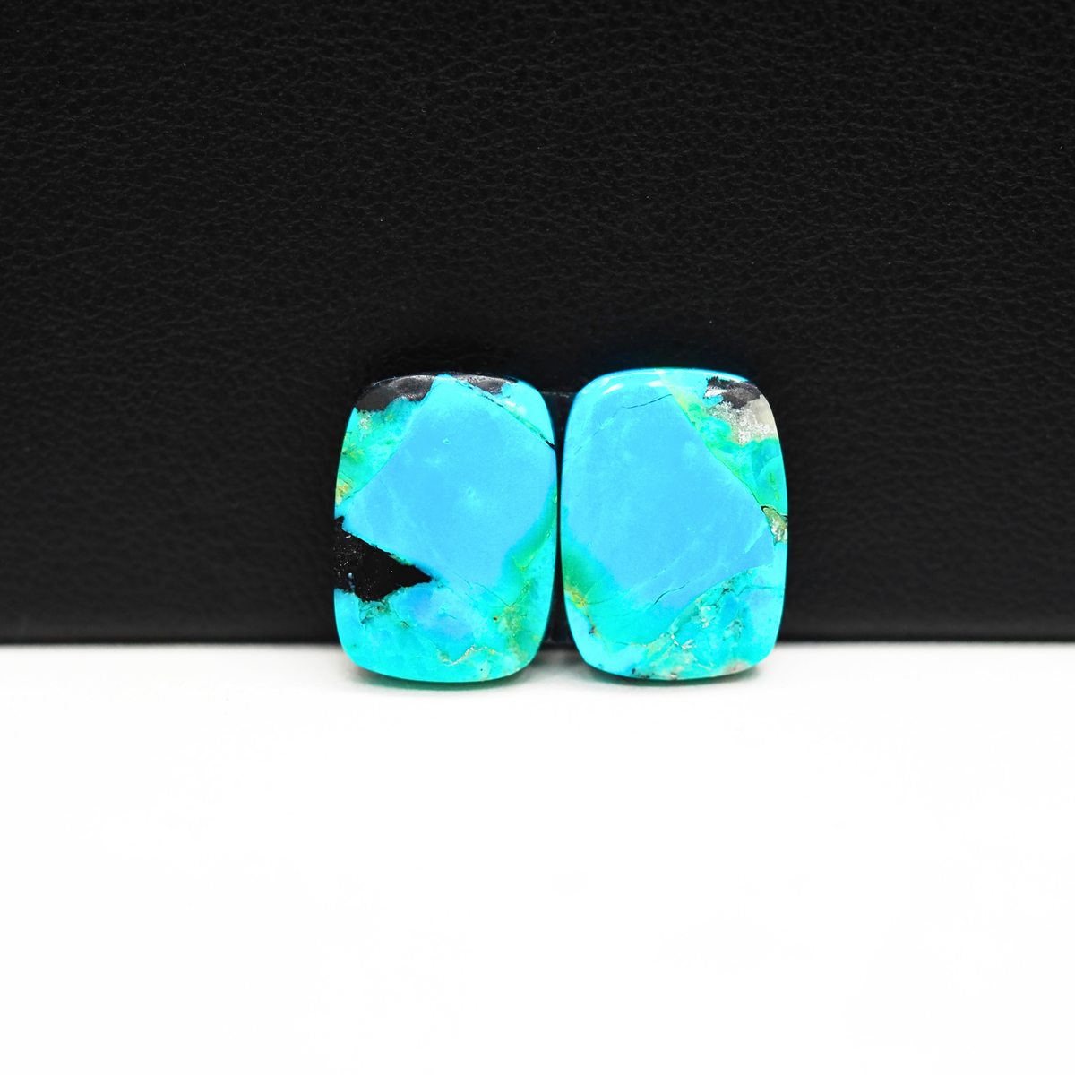 Mohave Buffalo composite pair 15x10x3mm 8.5ct cushion cabochon Kingman - photo 2