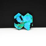 Mohave Buffalo composite pair 21x11x3mm 11.5ct hexagon cabochon Kingman - photo 3