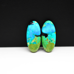 Mohave Buffalo composite pair 23x11x3mm 14ct oval cabochon Kingman - photo 2