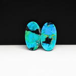 Mohave Buffalo composite pair 20x11x3mm 10ct oval cabochon Kingman - photo 3