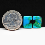 Mohave Buffalo composite pair 14x11x3mm 10.5ct cushion cabochon Kingman - photo 1