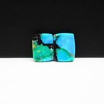 Mohave Buffalo composite pair 14x11x3mm 10.5ct cushion cabochon Kingman - photo 3