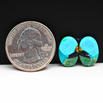 Mohave Buffalo composite pair 14x10x3mm 8ct oval cabochon Kingman - photo 1
