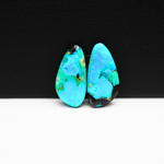Mohave Buffalo composite pair 19x10x3mm 9ct freeform cabochon Kingman - photo 2