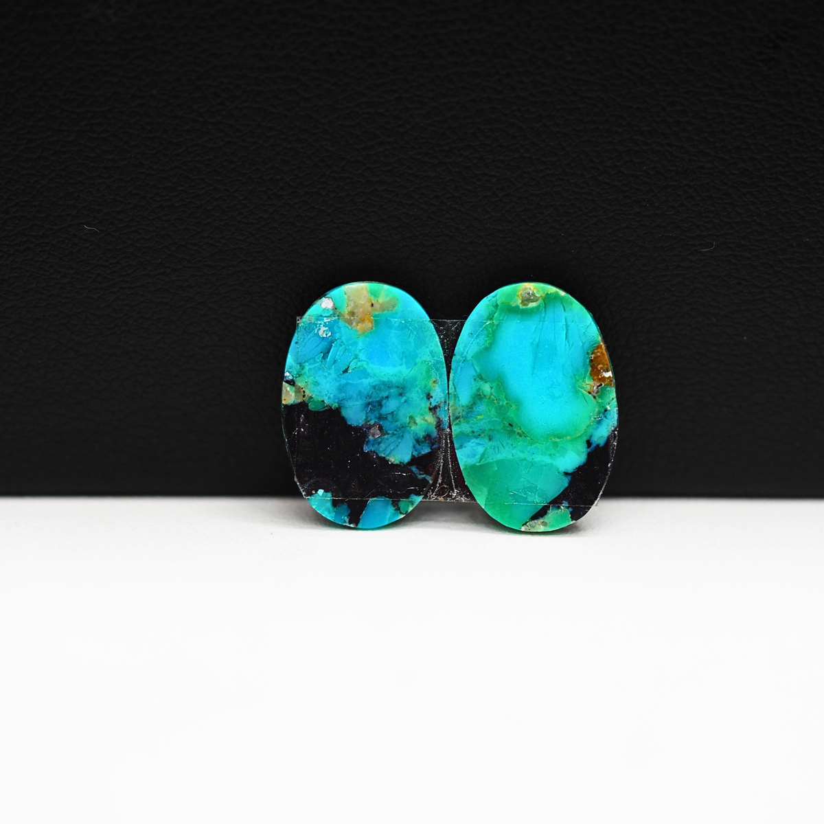 Mohave Buffalo composite pair 16x11x3mm 8ct oval cabochon Kingman - photo 3