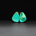 Mohave Mojave turquoise composite pair 15x10x3mm 7.5ct freeform cabochon Kingman - photo 3