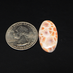 Natural Pink Natrolite (Thomsonite) Oval Cabochon 27x14x4mm 10ct - view 1 - Pedra Gems