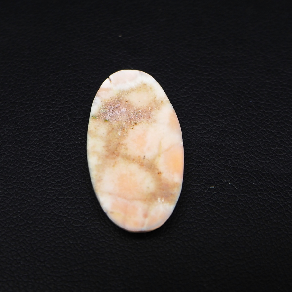 Natural Pink Natrolite (Thomsonite) Oval Cabochon 27x14x4mm 10ct - view 3 - Pedra Gems