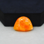 Natural Orange Calcite Freeform Cabochon 24x18mm 21.5ct - warm honey-orange - Pedra Gems.
