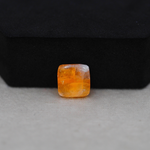 Natural Orange Calcite Square Cabochon 11x11mm 4.5ct - warm honey-orange - Pedra Gems.