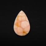 Natural Pink Natrolite (Thomsonite) Pear Cabochon 32x18x5mm 18.5ct - view 3 - Pedra Gems