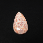 Natural Pink Natrolite (Thomsonite) Pear Cabochon 28x16x6mm 17.5ct - view 2 - Pedra Gems