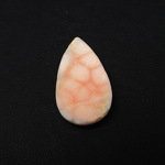 Natural Pink Natrolite (Thomsonite) Pear Cabochon 28x16x6mm 17.5ct - view 3 - Pedra Gems