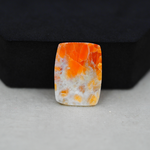 Natural Orange Calcite Square Cabochon 22x16mm 13.5ct - warm honey-orange - Pedra Gems.