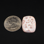 Natural Pink Natrolite (Thomsonite) Cushion Cabochon 24x18x7mm 23ct - view 1 - Pedra Gems