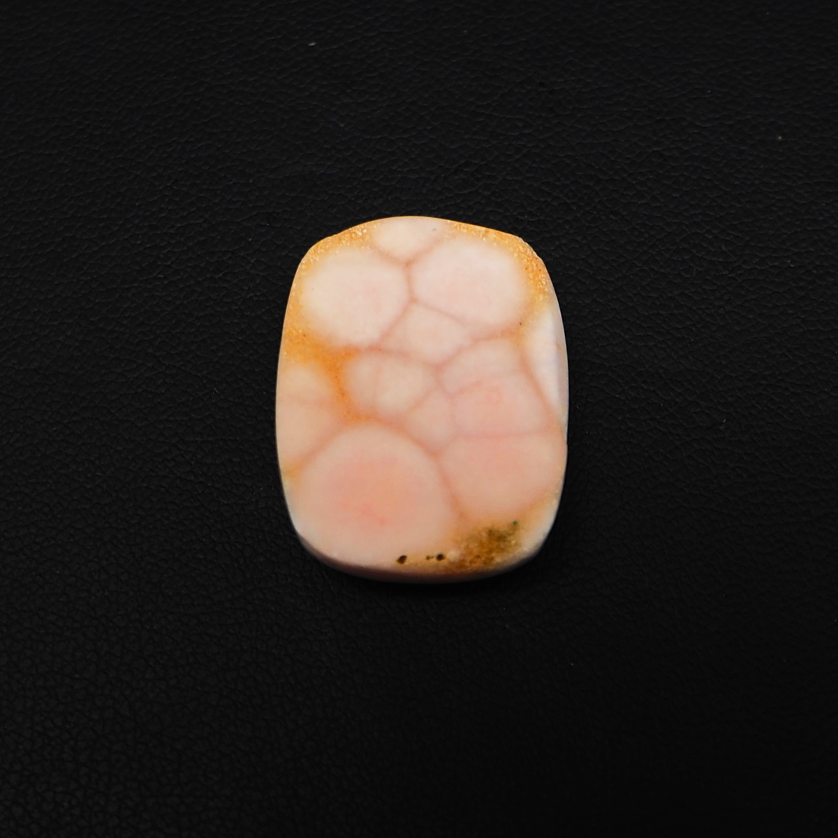 Natural Pink Natrolite (Thomsonite) Cushion Cabochon 24x18x7mm 23ct - view 3 - Pedra Gems