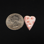 Natural Pink Natrolite (Thomsonite) Heart Cabochon 20x15x4mm 8.5ct - view 1 - Pedra Gems