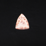 Natural Pink Natrolite (Thomsonite) Triangle Cabochon 21x14x4mm 6.5ct - view 2 - Pedra Gems