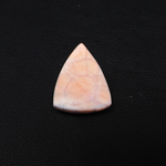 Natural Pink Natrolite (Thomsonite) Triangle Cabochon 21x14x4mm 6.5ct - view 3 - Pedra Gems