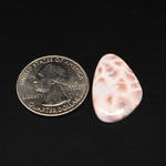 Natural Pink Natrolite (Thomsonite) Freeform Cabochon 26x17x4mm 11.5ct - view 1 - Pedra Gems