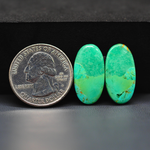 Mohave Mojave turquoise composite pair 22x11x3mm 11.5ct oval cabochon Kingman - photo 1