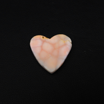 Natural Pink Natrolite (Thomsonite) Heart Cabochon 20x19x4mm 9.5ct - view 3 - Pedra Gems