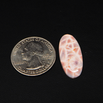 Natural Pink Natrolite (Thomsonite) Oval Cabochon 26x12x4mm 9.5ct - view 1 - Pedra Gems