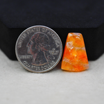 Natural Orange Calcite Freeform Cabochon 20x14mm 9ct - warm honey-orange - Pedra Gems.