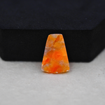 Natural Orange Calcite Freeform Cabochon 20x14mm 9ct - warm honey-orange - Pedra Gems.
