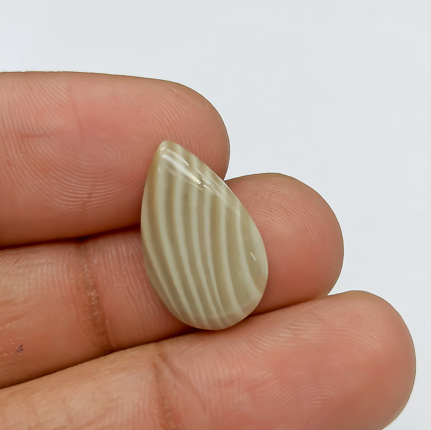 Polish Flint Cabochon Pear Shape 20x12x4 MM PG-PF012