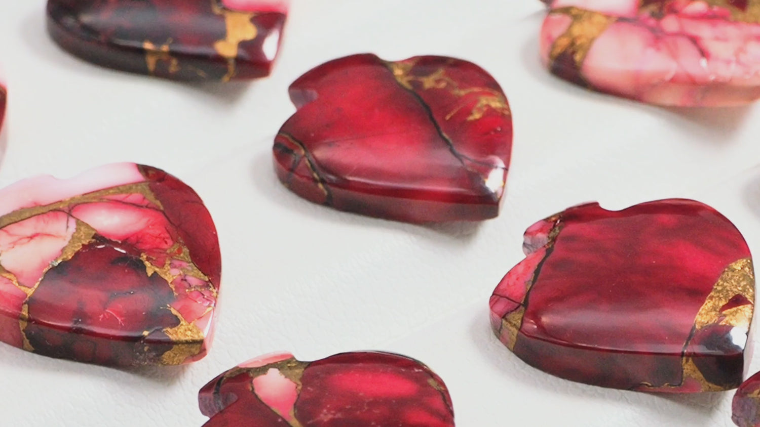 Spade Shape Dhalia Rose Gemstone Lot